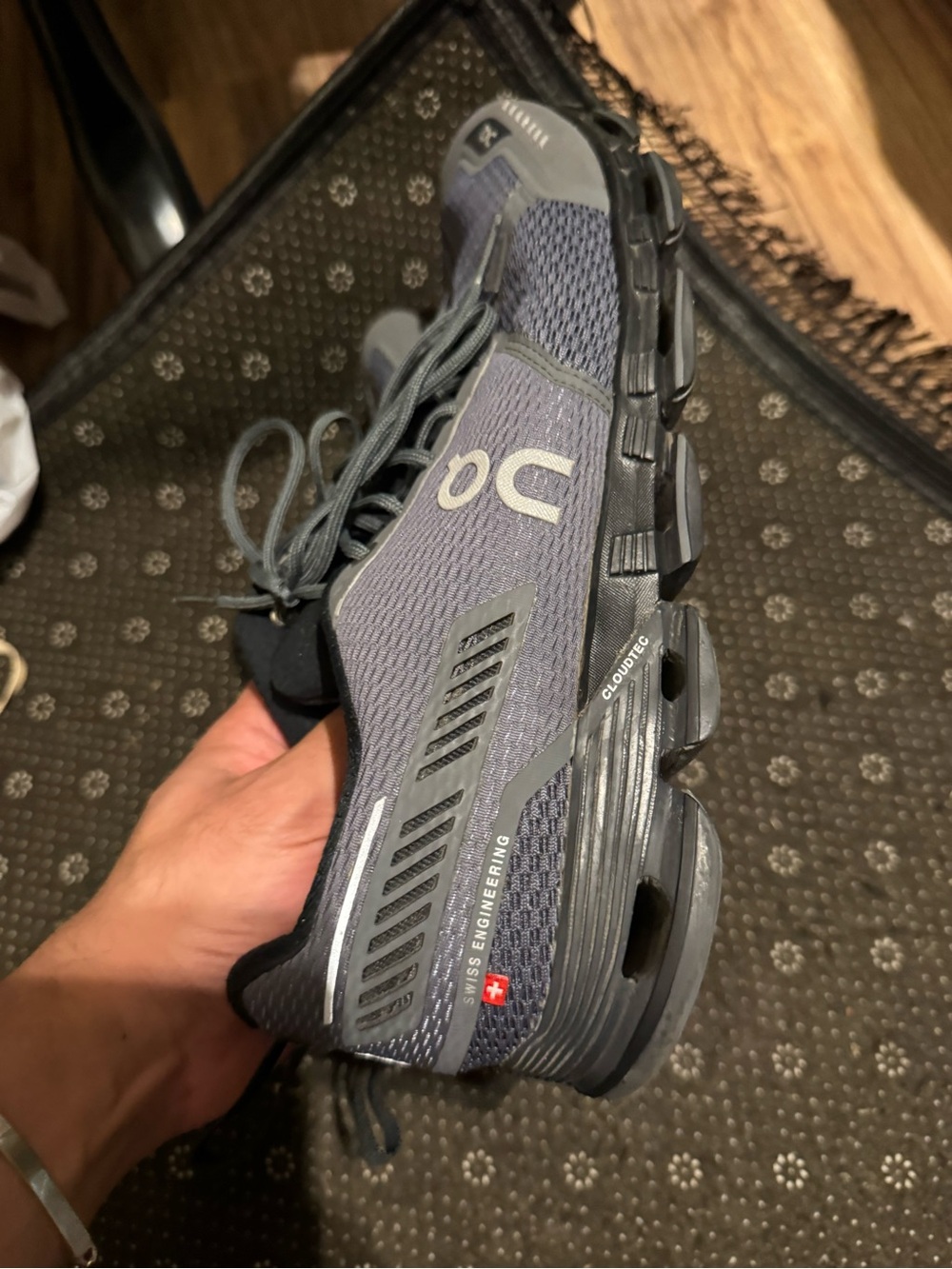 DC Men’s Athletic Shoe in Gray and Black